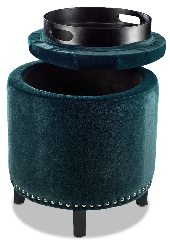 Madison Ottoman - Teal