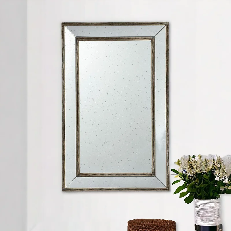 Rectangle Accent Mirror - Silver