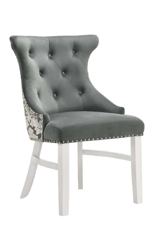 Silvia Dining Chair - White, Grey