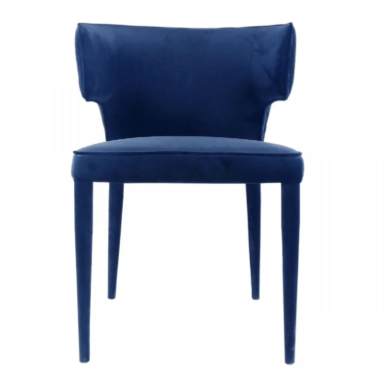 Velvet Wrapped Dining Chair - Blue