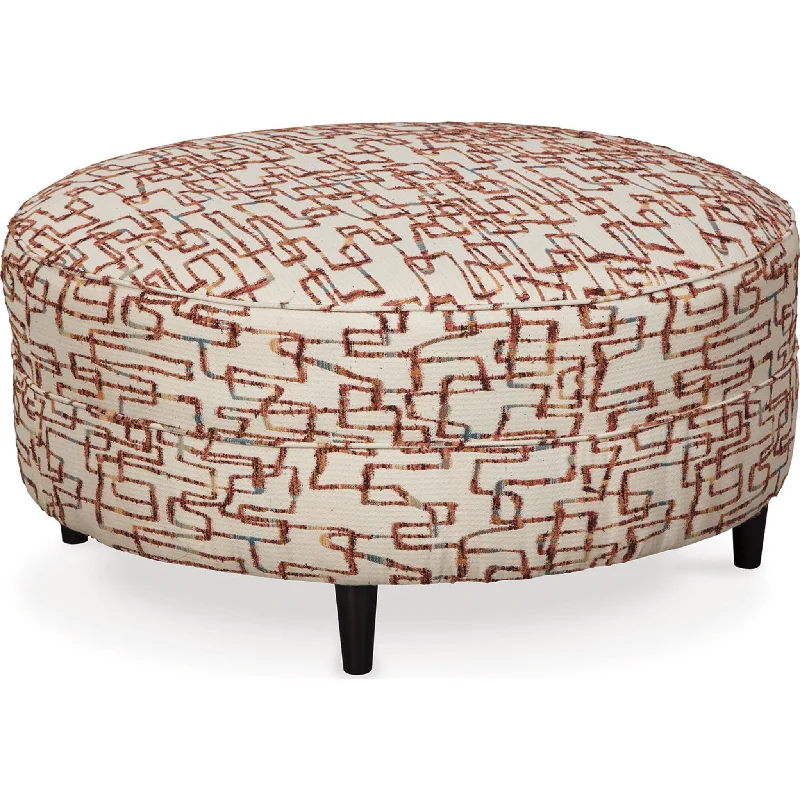 Amici Oversized Accent Ottoman - Fiesta