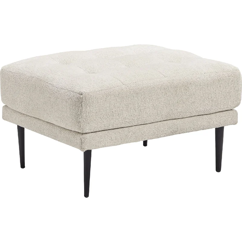 Caladeron Ottoman - White