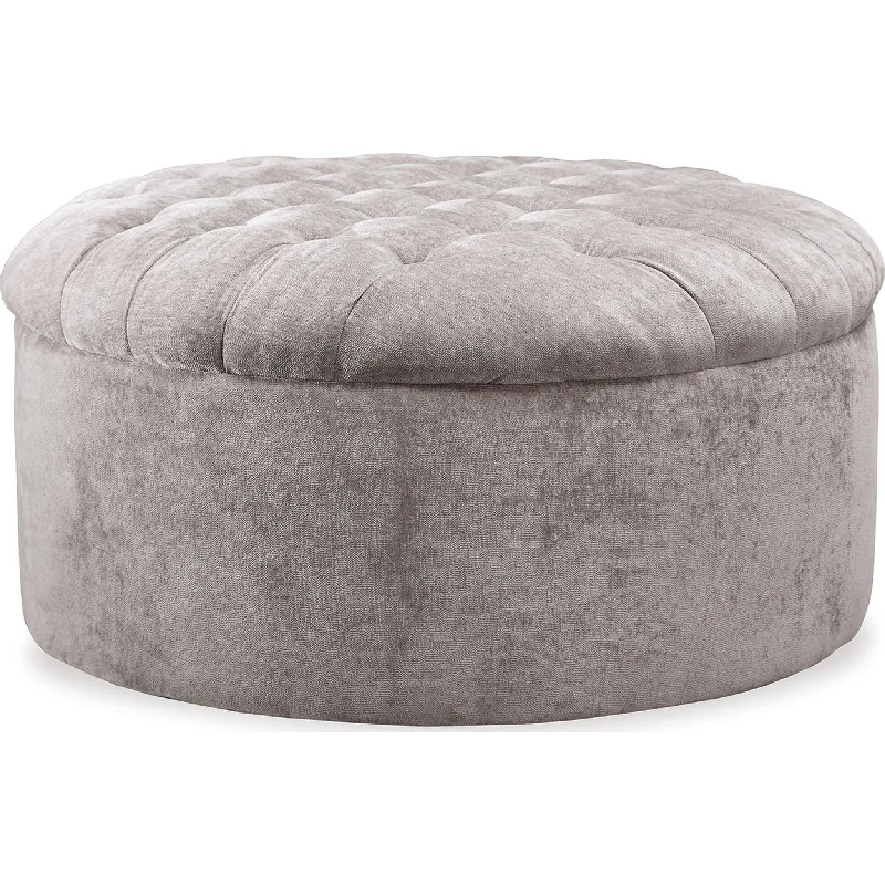 Carnaby Oversized Accent Ottoman - Linen