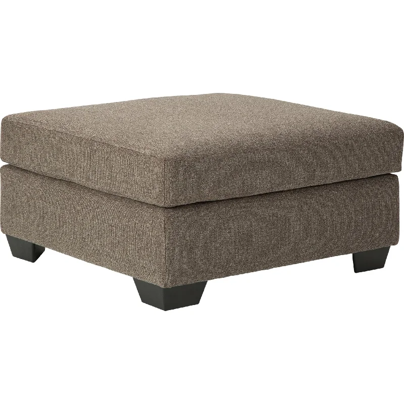 Dalhart Oversized Accent Ottoman - Hickory