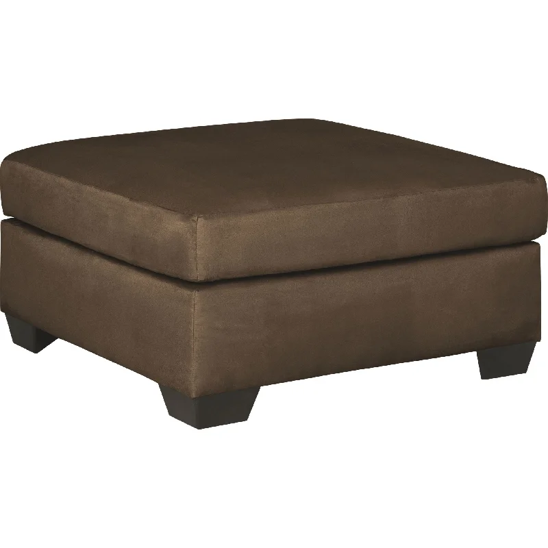 Darcy II Oversized Accent Ottoman - Cafe