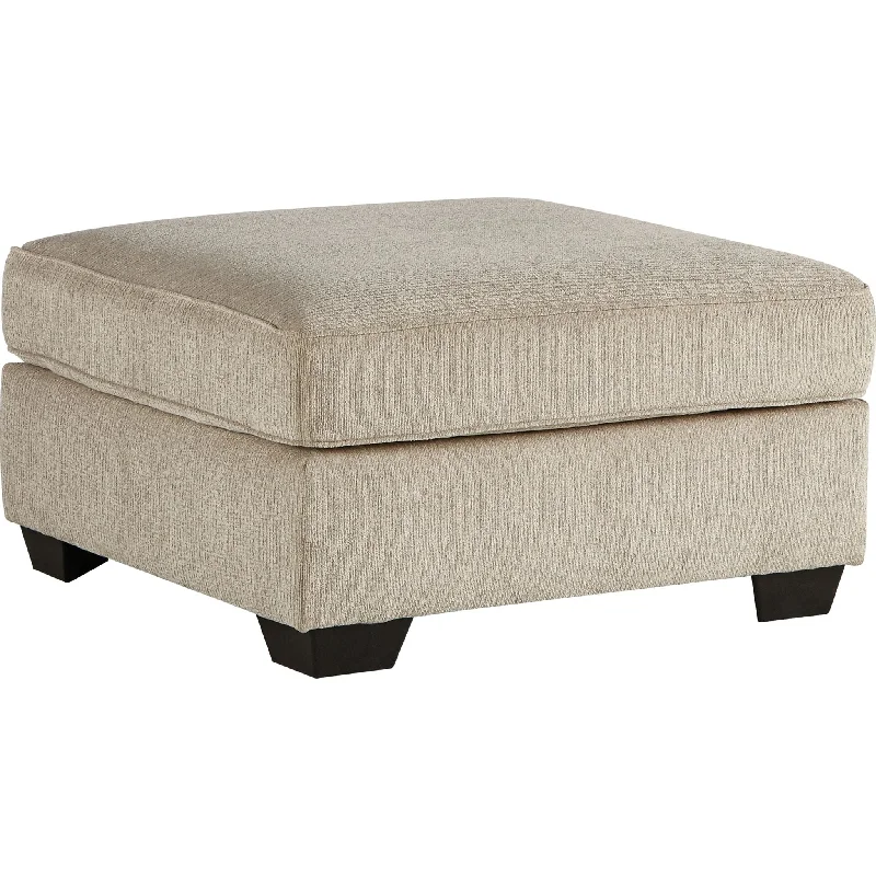 Decelle Oversized Accent Ottoman - Putty