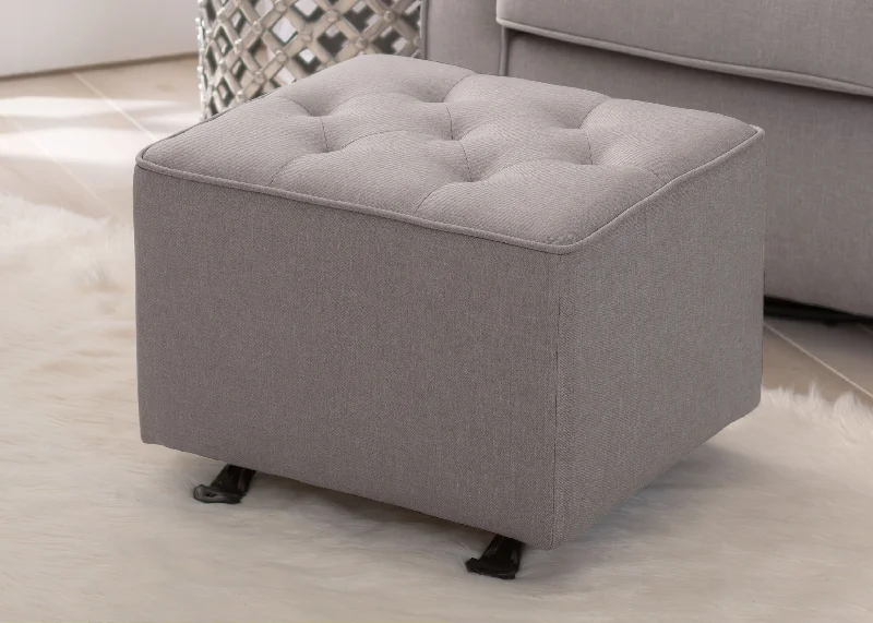 Emma Diamond Tufted Nursery Gliding Ottoman