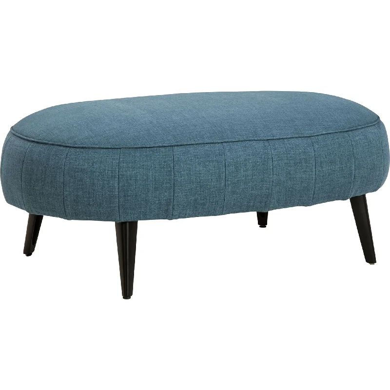 Hollyann Oversized Accent Ottoman - Blue