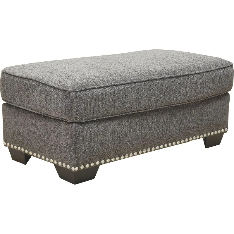 Locklin Ottoman - Carbon