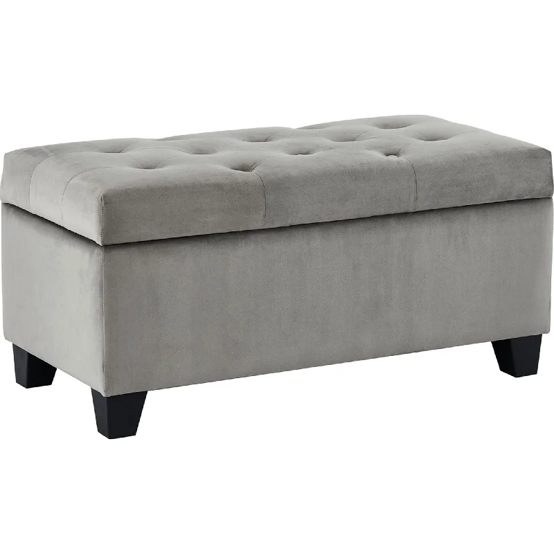 Sally Storage Ottoman - Grey