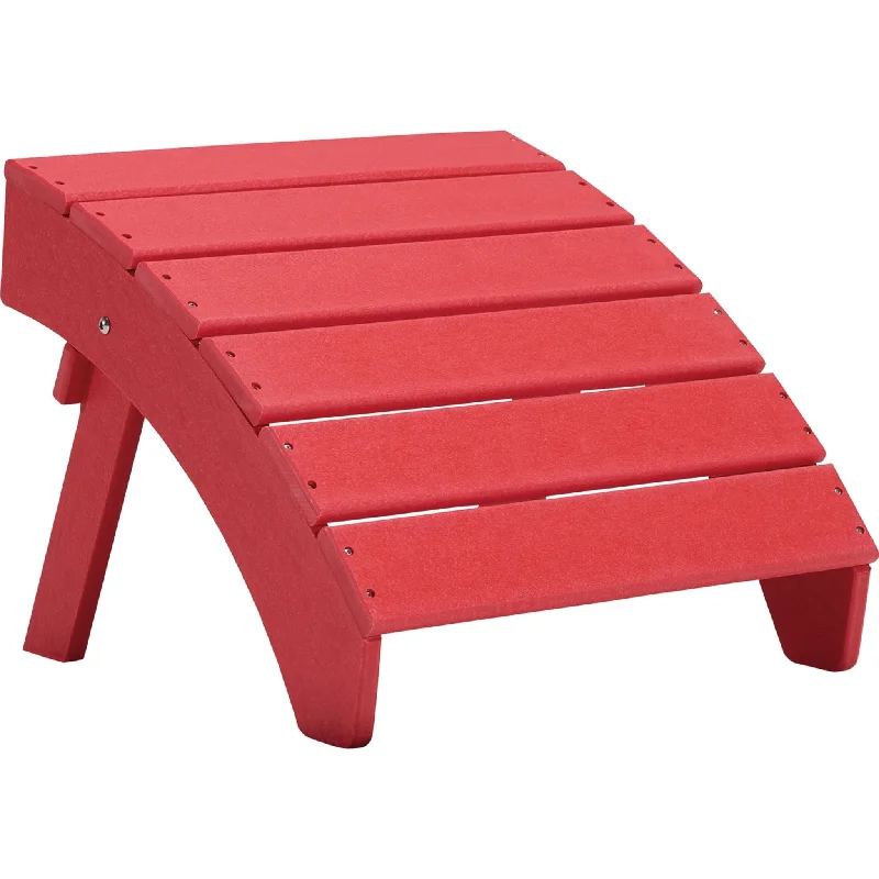 Sundown Treasure Outdoor Ottoman - Red